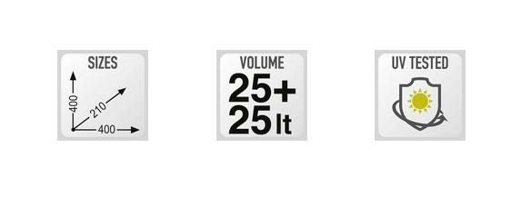 ジビ (GIVI) MONOKEY 防水サイドバッグ 左右セット 片側25L 左右セット-05