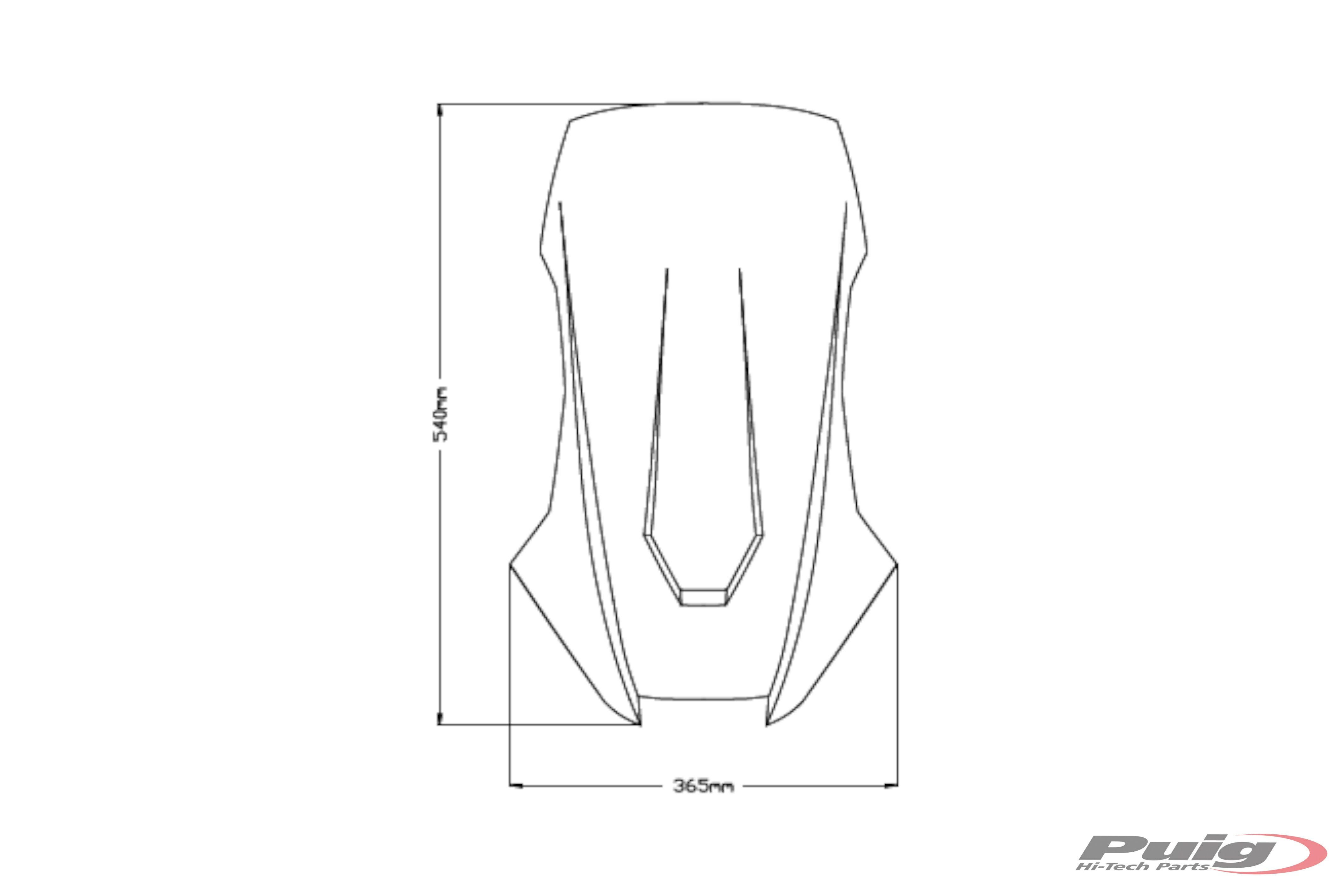 x adv rc95 プーチ　ロングスクリーン Puig(プーチ) スポーツ ウィンドシールド スクリーン X-ADV 21- ダーク