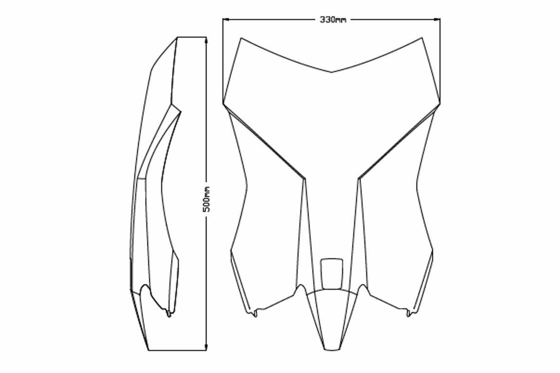 プーチ(Puig) ツーリングスクリーン KTM 390ADVENTURE/390アドベンチャー 2020- ダークスモーク-06