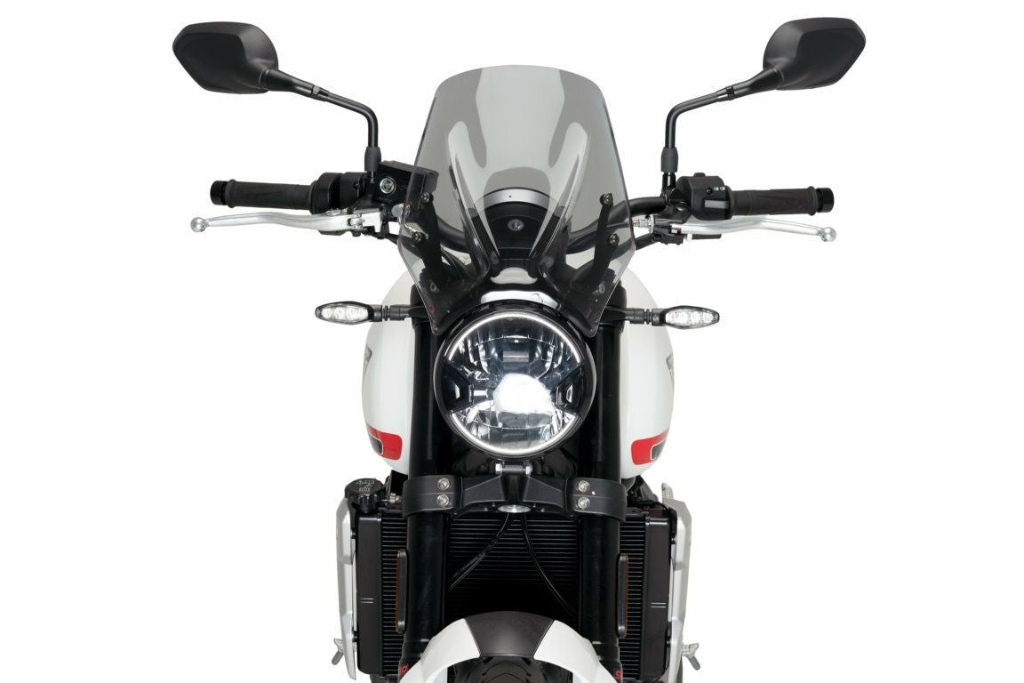 プーチ(Puig) New Generation Sport スクリーン/ウインドシールド トライアンフ TRIDENT660(トライデント660) 2021- ブラック-08