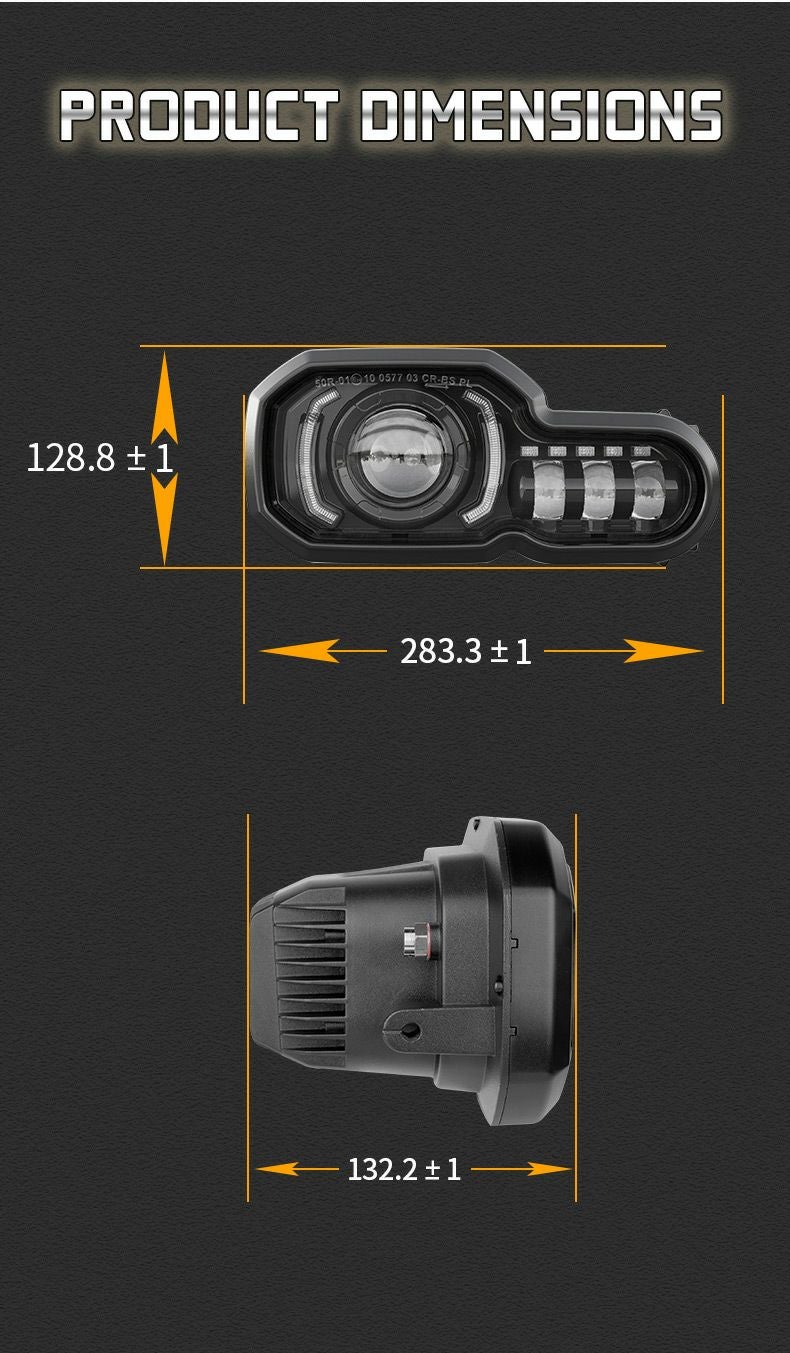 美品 F800gs F700gs F650gs 純正ヘッドライト  ヘッドライト BMW F650GS、F700GS、F800GS＆ADV - LED投写ヘッドライト