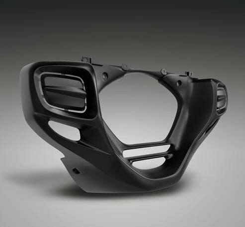 SHOW CHROME ロワーフロントカウル レクタングル GL1800 -17 ブラック_1