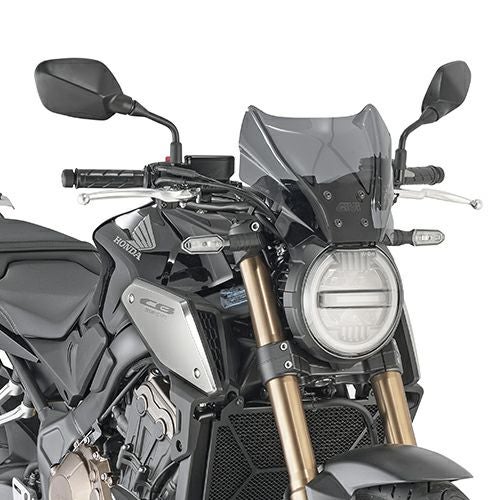 MT-09/MT-07/CB1000R/CB650R ウインドスクリーン 22x31 スモーク GIVI