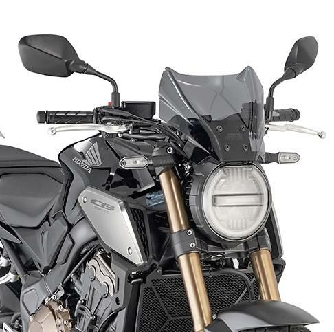 MT-09/MT-07/CB1000R/CB650R ウインドスクリーン 22x31 スモーク GIVI