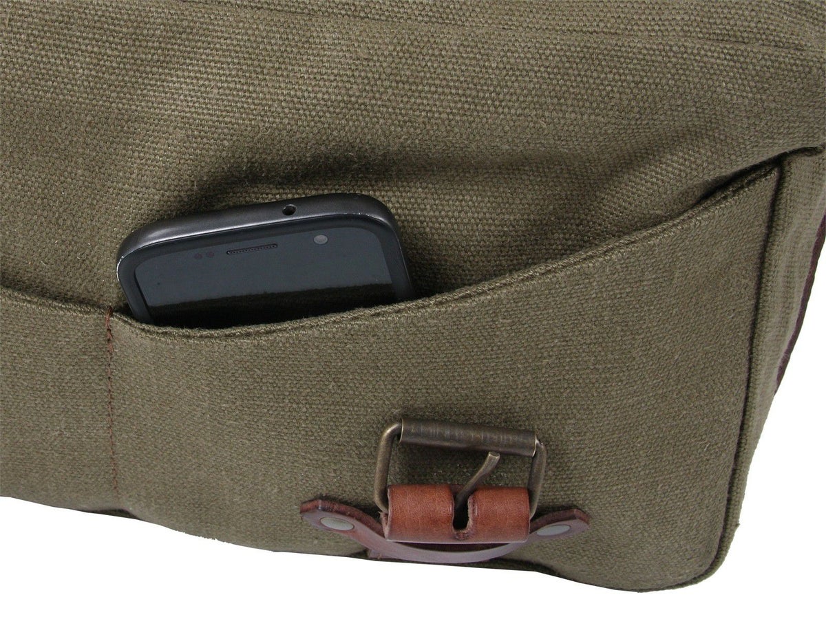 ヘプコ＆ベッカー(HEPCO＆BECKER) C-BOW Legacy courier bag サイドバッグ Lサイズ カーキ-06