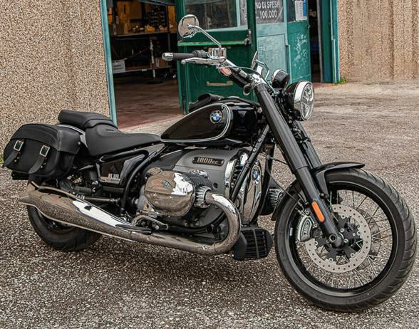 BMW R18 サイドバッグ Berlin 右側 ブラックレザー Ends Cuoio