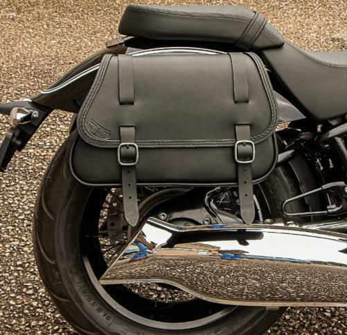 BMW R18 サイドバッグ Munich 右側 ブラックレザー Ends Cuoio
