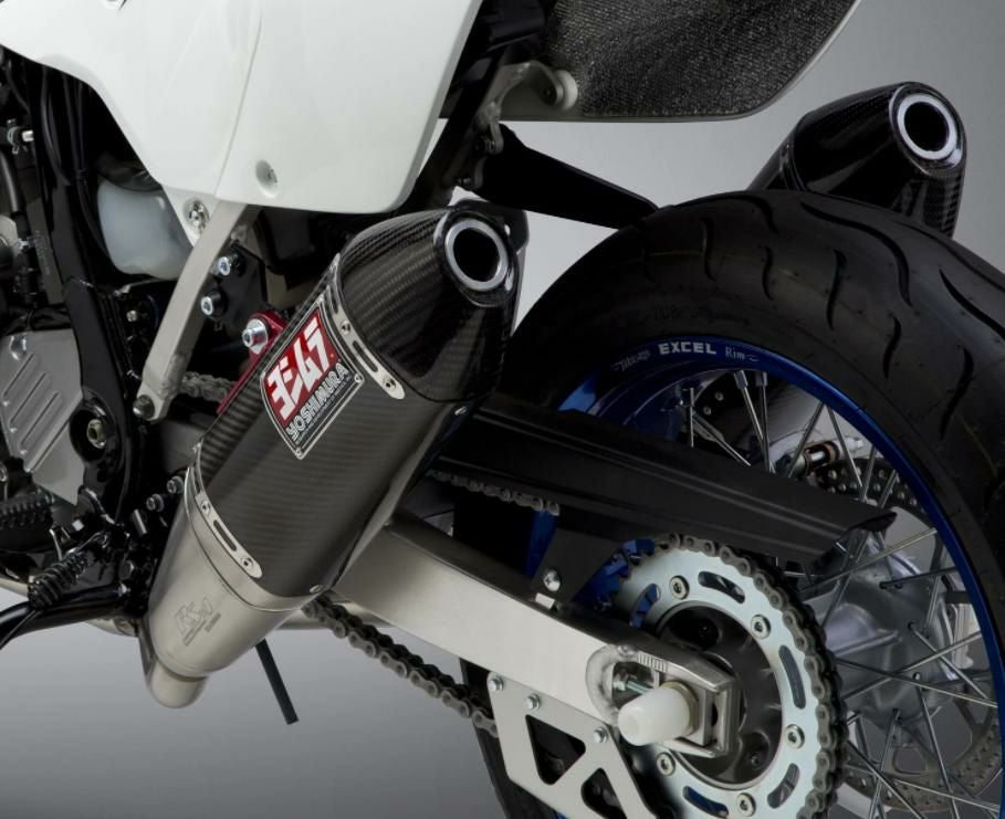 DRZ400SMヨシムラマフラーフルエキ ヨシムラUSA RS-4 カーボン/ステンレス 2本出し フルエキゾースト