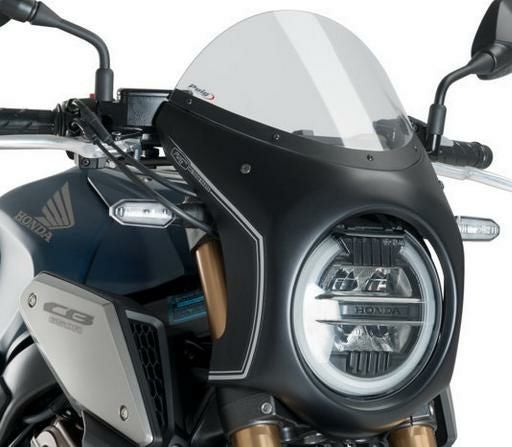 HONDA CB650R スクリーン Puig スモーク 2024 Honda CB650R Neo Sports Cafe PUIG Semi-Fairing Windscreen