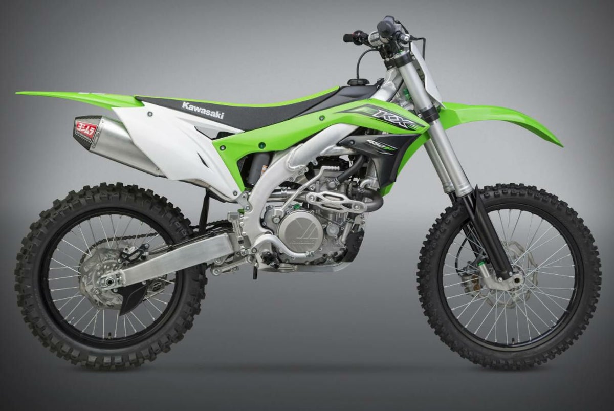 ヨシムラUSA RS-4 アルミ/ステンレス スリップオン マフラー カワサキ KX450F-02