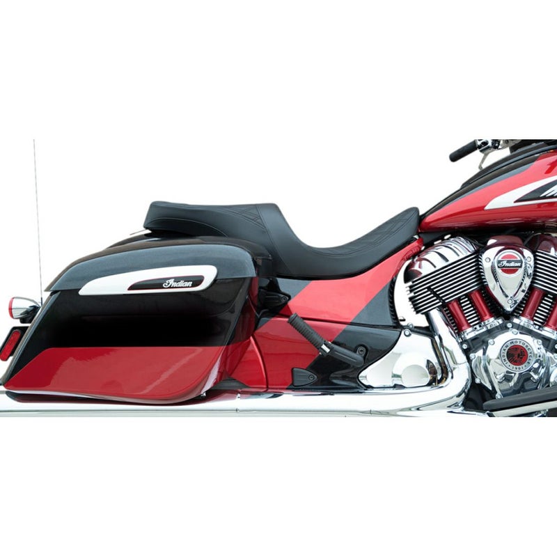 Drag Specialties Indian用 フォワード/ロープロファイル 2UPシート ブラック_1