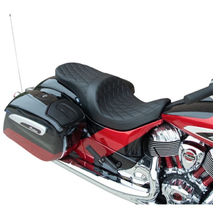 Drag Specialties Indian用 フォワード/ロープロファイル 2UPシート ブラック_2