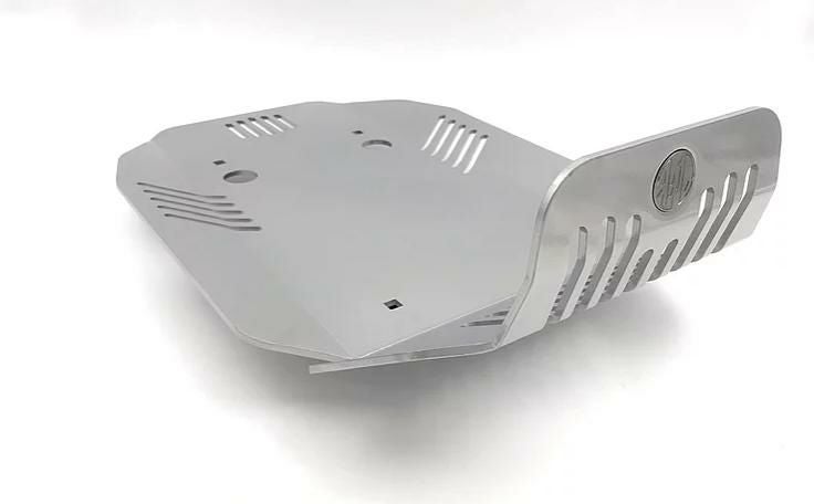 BMW R-nineT 14- スキッドプレート アンダーガード シルバー Dkdesign-04