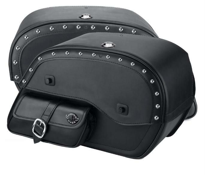 Scout サイドポケット スタッズ レザー サドルバッグ インディアン