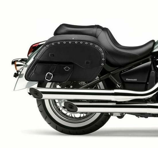 バルカン 900 クラシック サイドポケット スタッズ レザー サドル