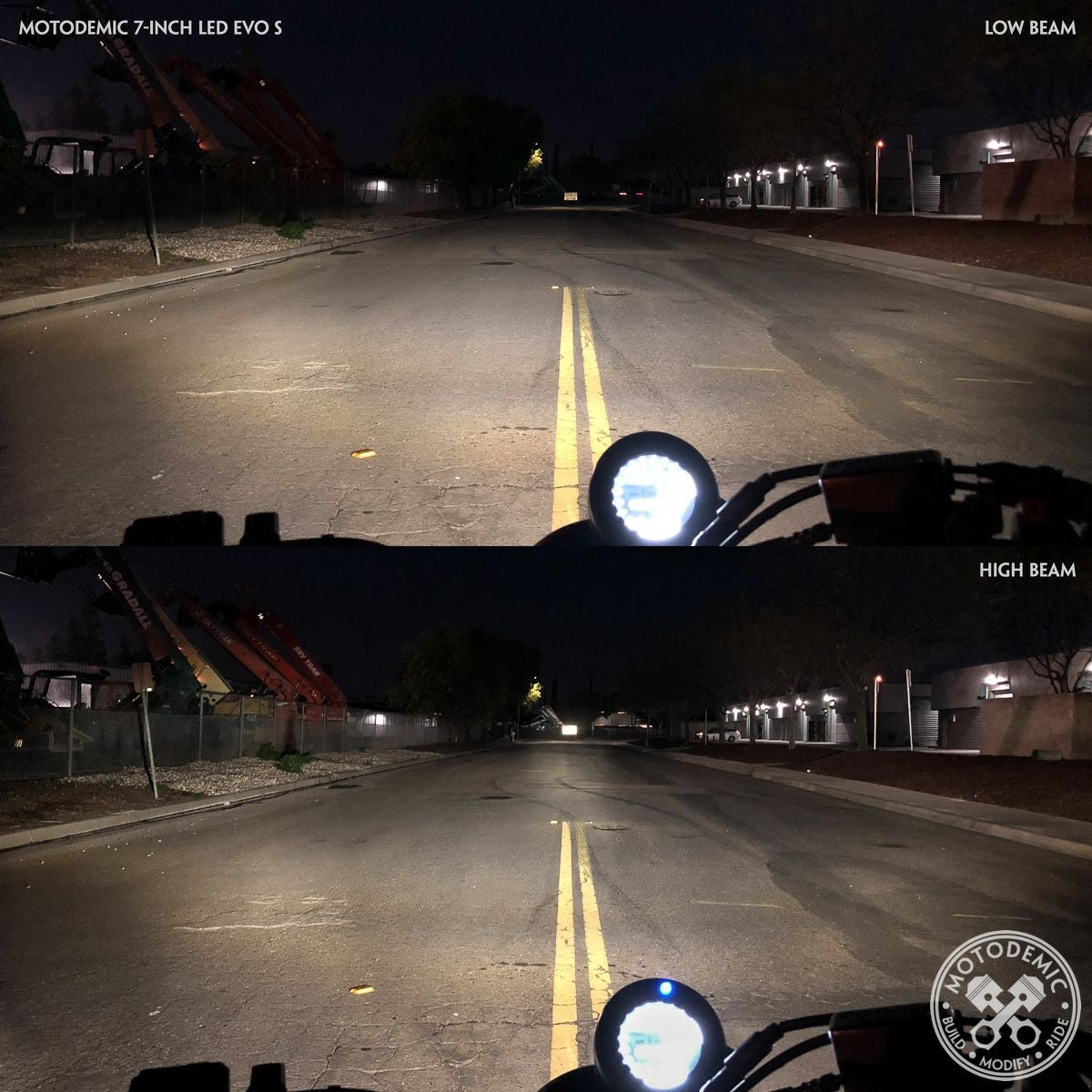 XJR1300 BOLT XVS XV1700 XV1900等 YAMAHA 6インチヘッドライト装着車 LEDヘッドライトコンバージョンKIT ロウアルミニウム MOTODEMIC-04