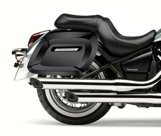 バルカン 900 クラシック グロスブラック ラージ サドルバッグ ラメラ