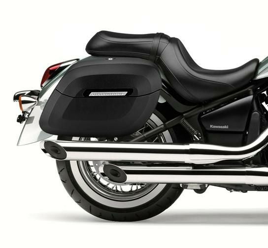 バルカン 900 クラシック マットブラック ラージ サドルバッグ ラメラ