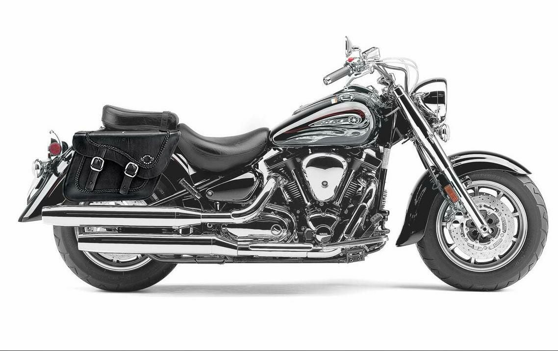 希少　ヤマハ　ウォーリア　バック付き XV1900A ミッドナイトスター/ロードライナー サドルバッグ