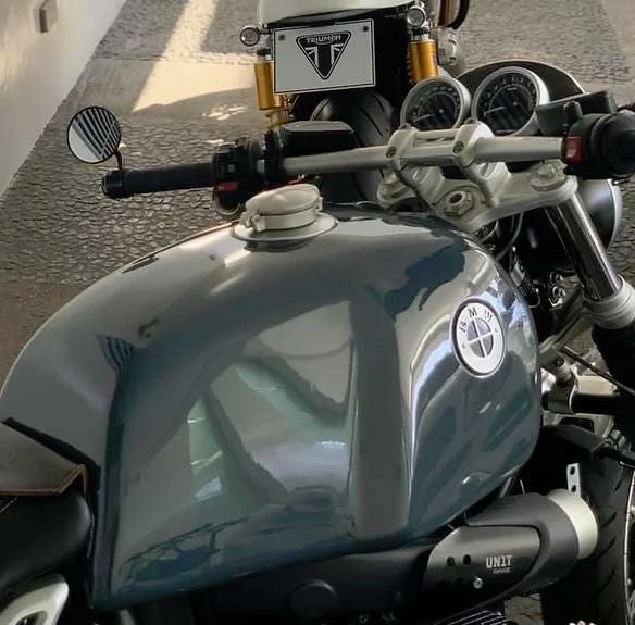 BMW RnineT R12/R12nineT ハンドルバーフラット 14- シルバー DKdesign 