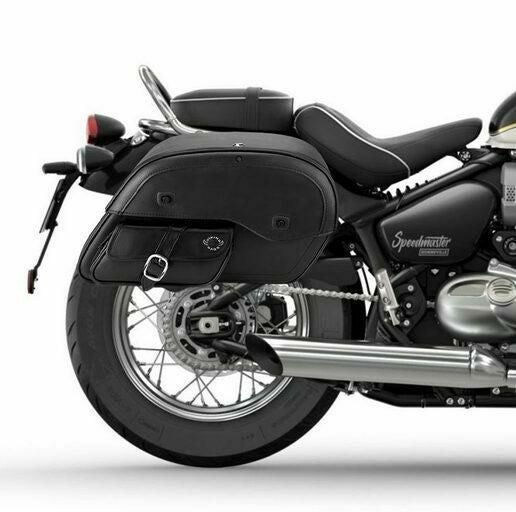 TRIUMPH トライアンフ ヴィンテージ レザー ベスト バイク BK M スピードマスター サイドポケット レザー サドルバッグ トライアンフ