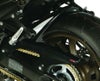 ZZR1400/ZX-14R ブラック/シルバーメッシュ リアフェンダー チェーンカバー  HUGGER カワサキ POWERBRONZE_1