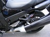 ZZR1400/ZX-14R ブラック/シルバーメッシュ リアフェンダー チェーンカバー  HUGGER カワサキ POWERBRONZE_1