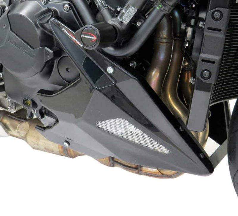 Z H2 アンダーカウル チンスポイラー ブラック/シルバーメッシュ カワサキ POWERBRONZE_1