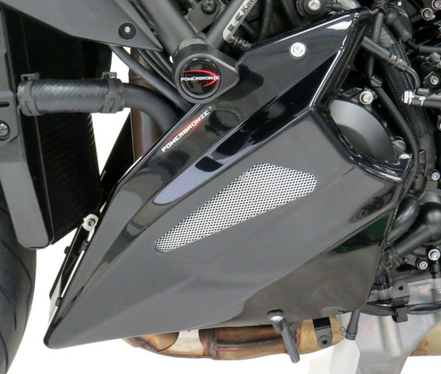 Z H2 アンダーカウル チンスポイラー ブラック/シルバーメッシュ