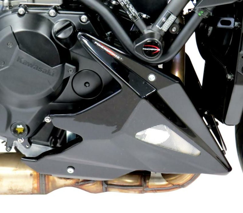 Z H2 アンダーカウル チンスポイラー マットブラック/シルバーメッシュ カワサキ POWERBRONZE_1