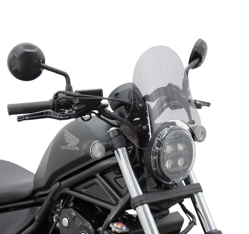 レブル250/500 20- スポーツショート スクリーン ブラック MRA