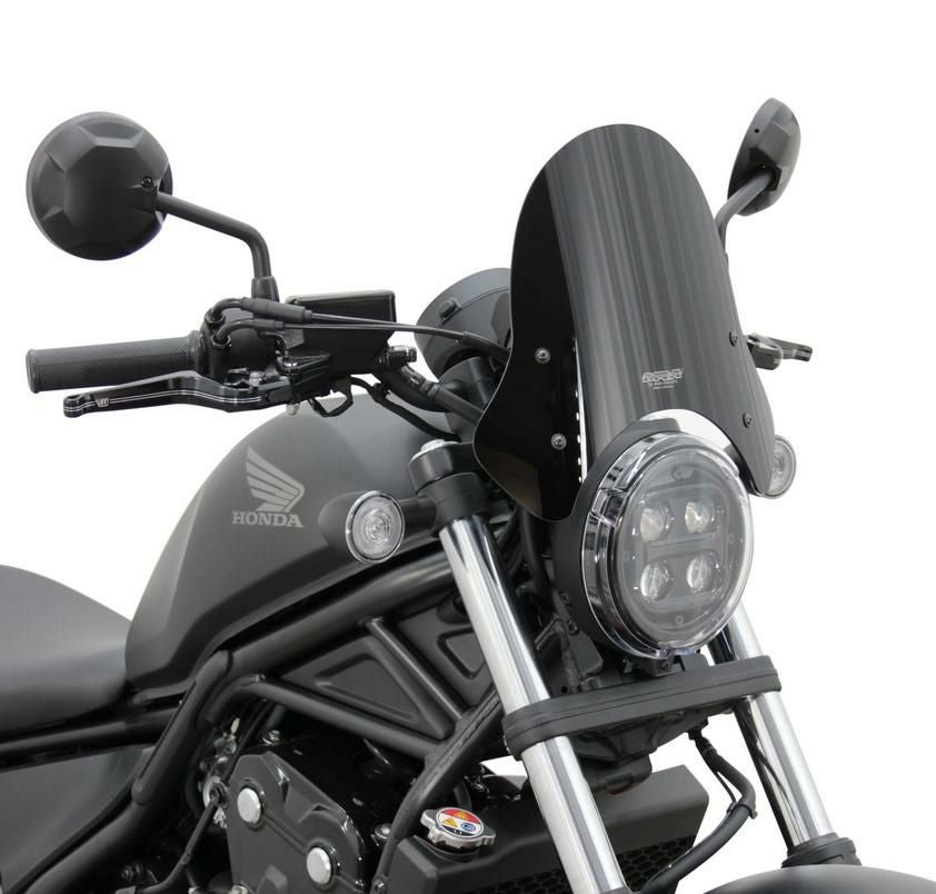 レブル250/500 20- スポーツショート スクリーン ブラック MRA