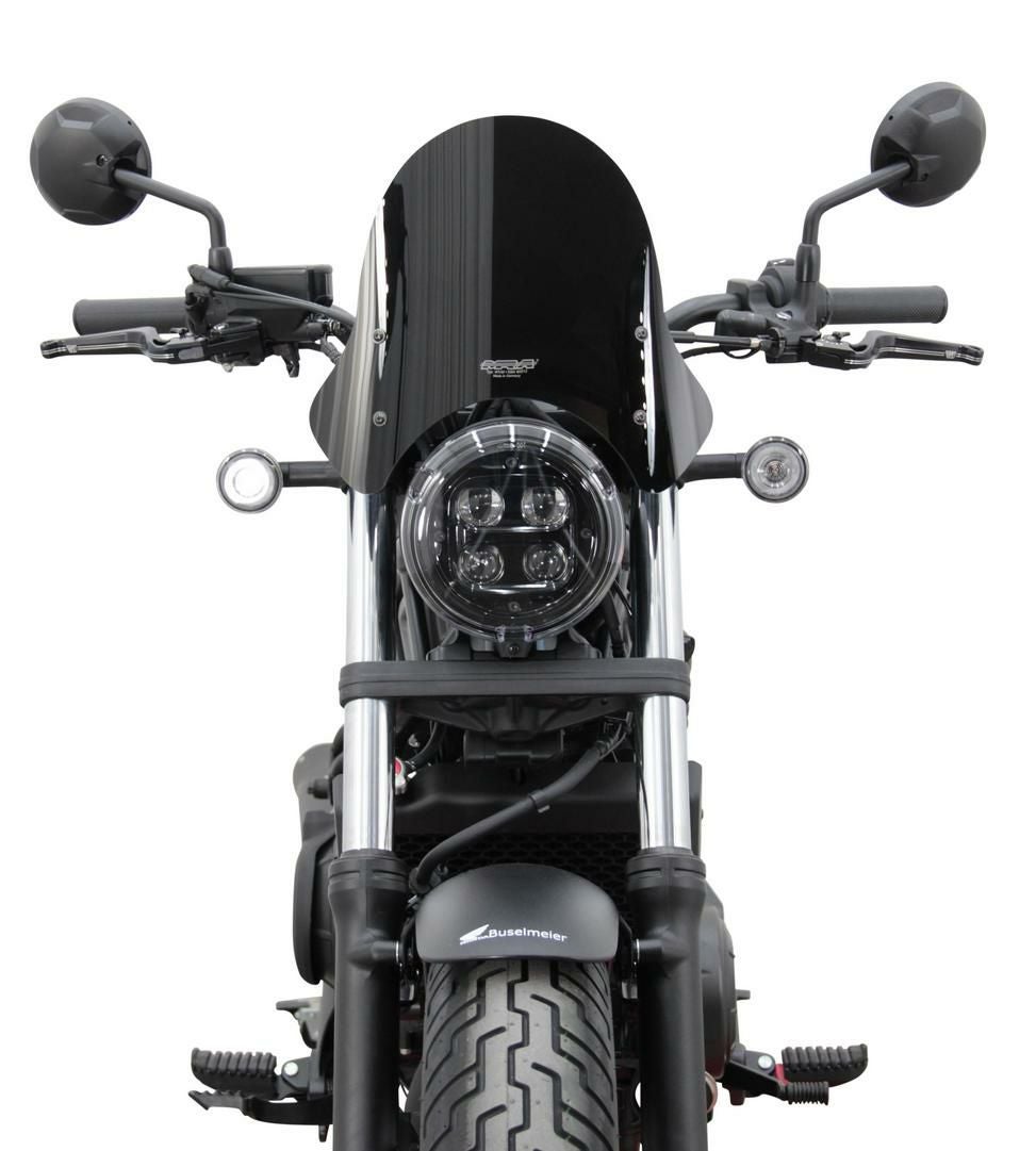 MRA スクリーン レブル250/500 レブル250/500 20- スポーツショート スクリーン ブラック MRA