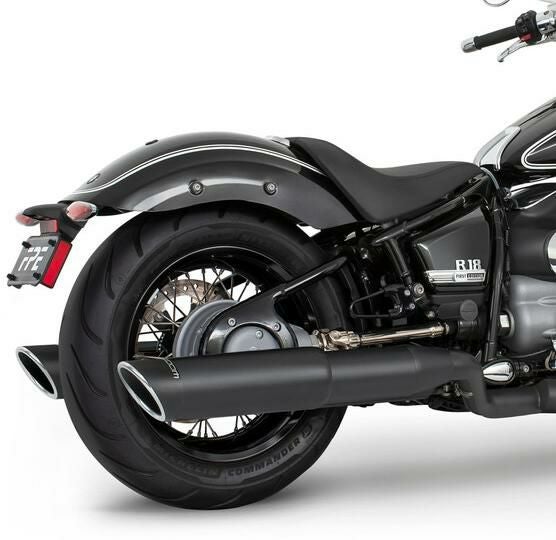 BMW R18 20- スリップオンマフラー 4インチ径 ブラック レーシング