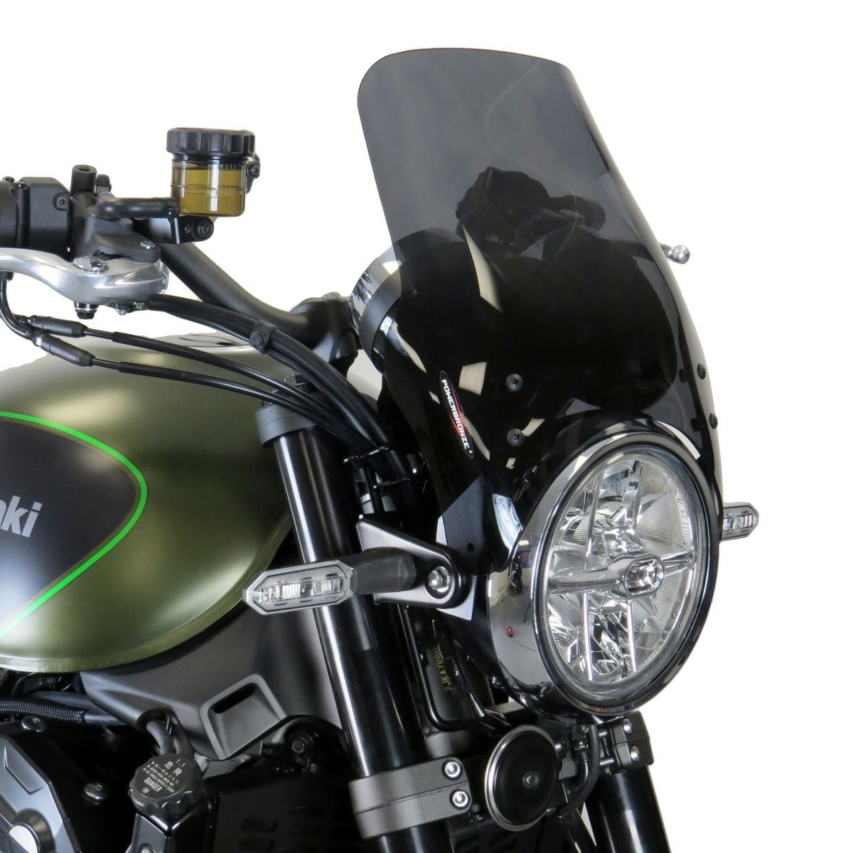 Kawasaki Z900RS ヘッドライトスクリーン(220mm) ダークティント
