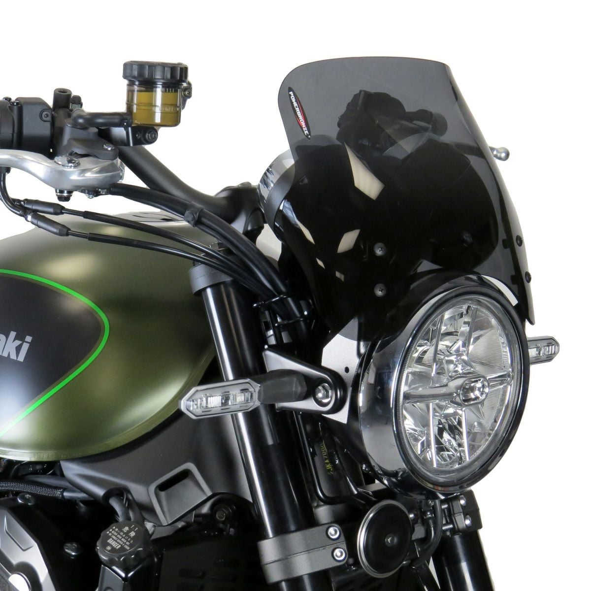 Kawasaki Z900RS ヘッドライトスクリーン(220mm) ダークティント