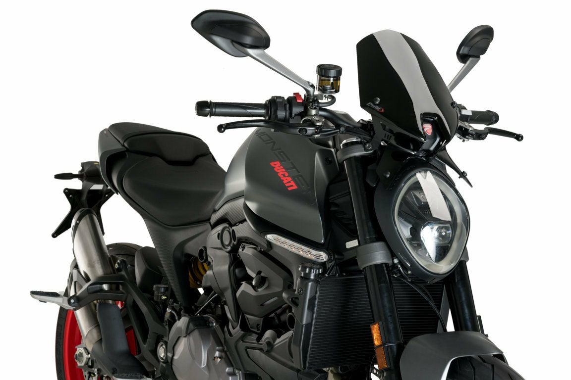 puig スクリーン　モンスタープラス　ブラック Ducati モンスター937 スクリーン スポーツ ブラック プーチ | バイク
