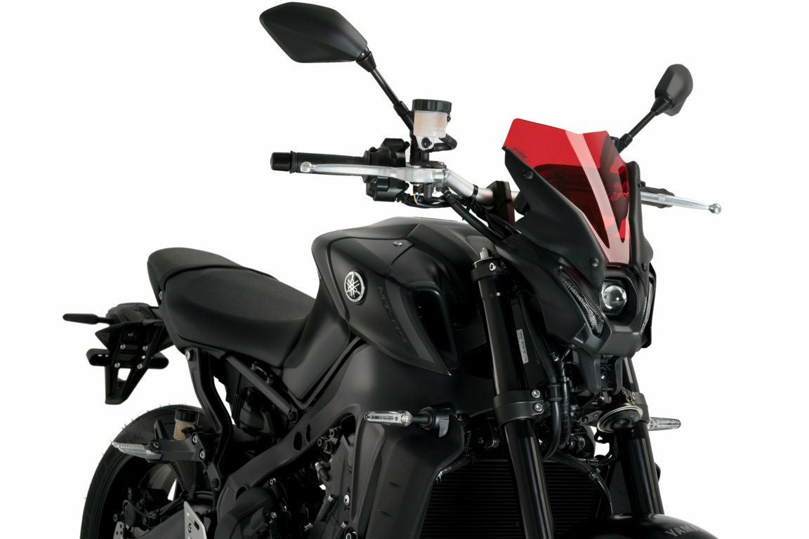 MT-09 2021- スクリーン ウインドシールド スポーツ レッド プーチ
