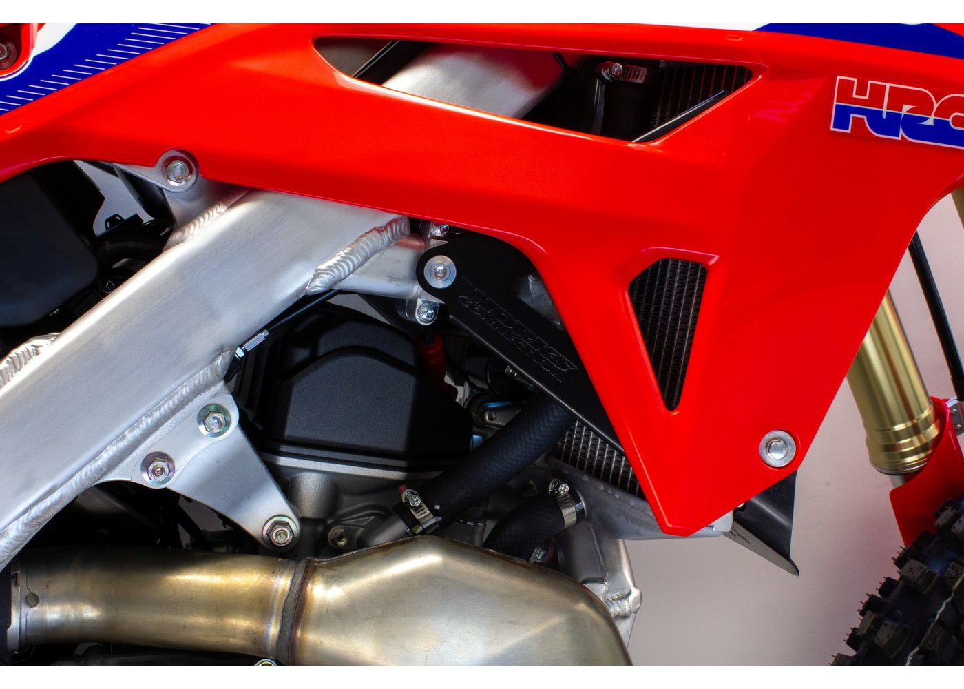 CRF250R CRF450R ラジエーター ブレース ブラック ワークス