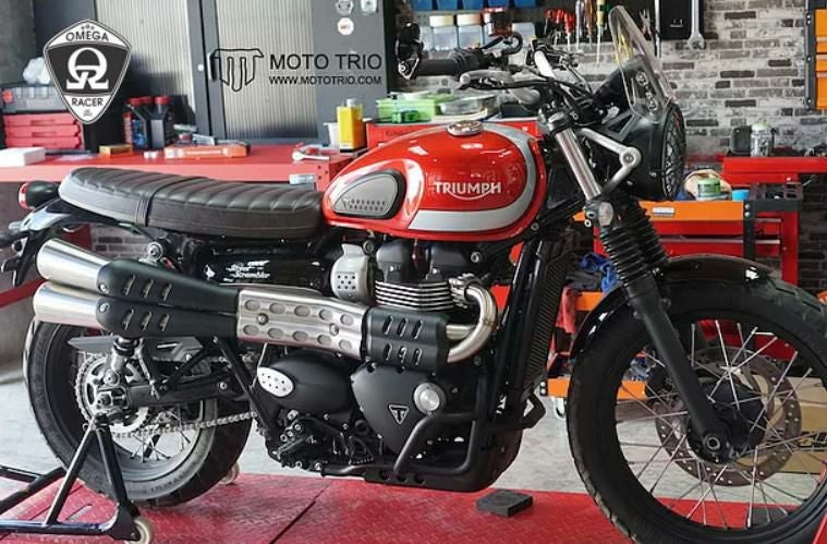 モトトリオ（MotoTrio） 水冷 ボンネビル ストリートスクランブラー