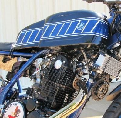 SR400/500 キャブ アルミ フューエルタンク ポリッシュ Norton