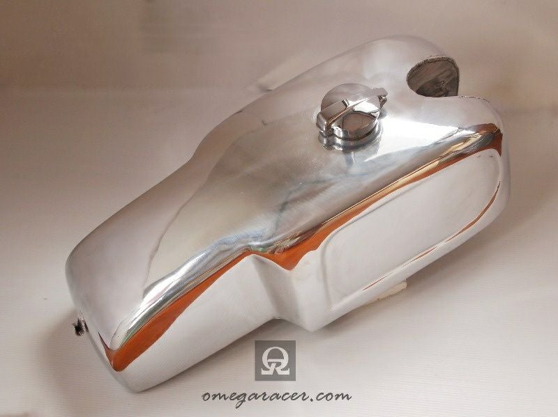SR400/500 キャブ アルミ フューエルタンク ポリッシュ Norton