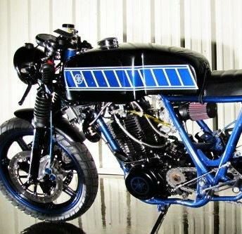 SR400FI アルミ フューエルタンク ポリッシュ Norton Dunstall Lowline