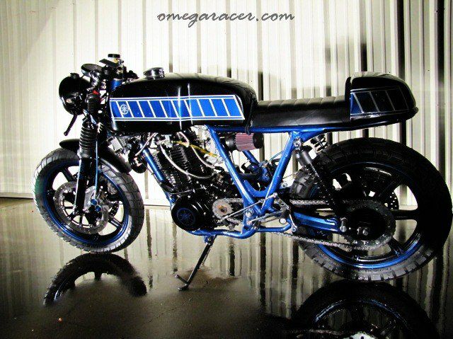 SR400FI アルミ フューエルタンク ポリッシュ Norton Dunstall Lowline