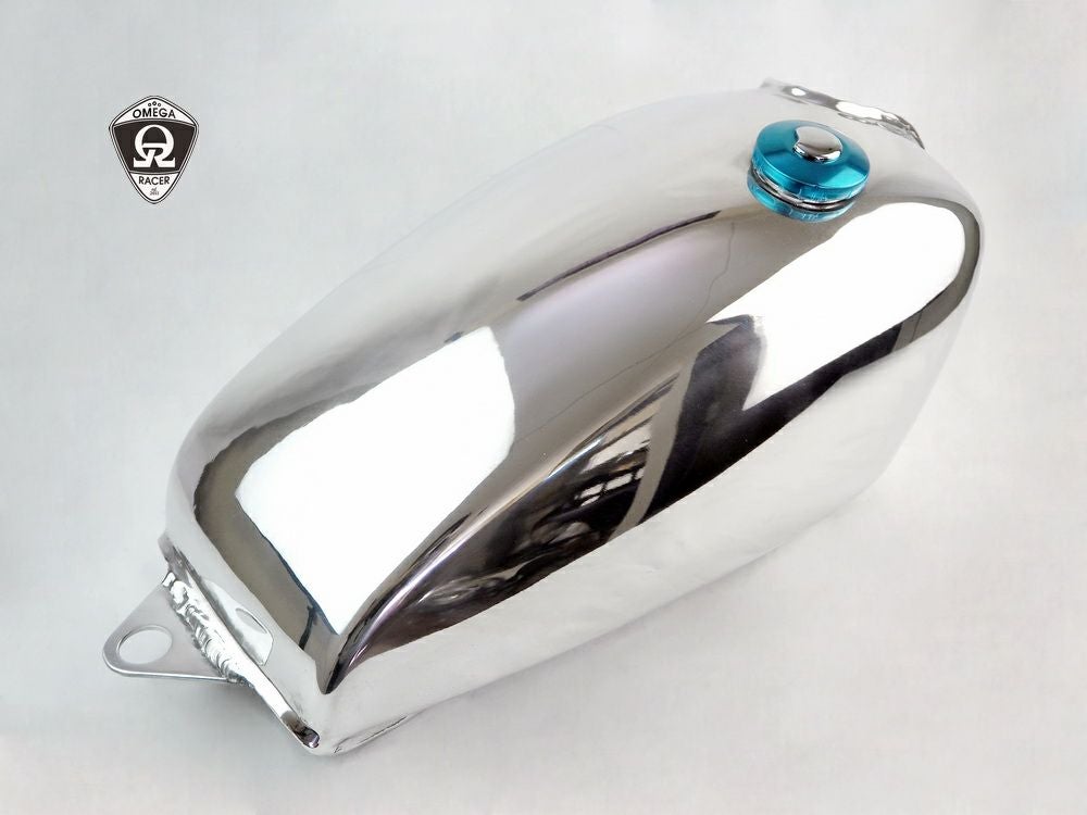 SR400FI アルミ フューエルタンク ポリッシュ The Original オメガ