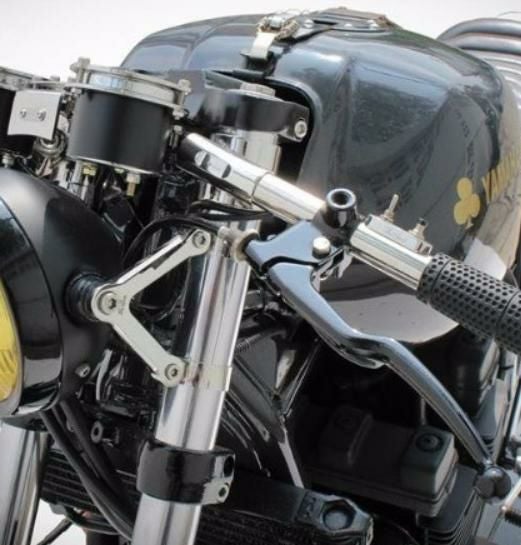 ボンネビル T100/T120 スラクストン ロング ヘッドライトブラケット
