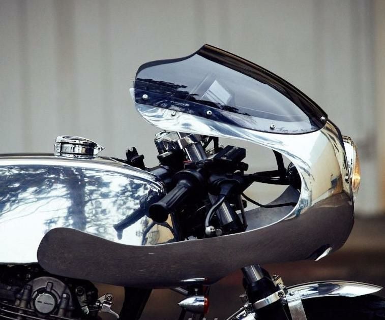 SR400　モデレートスクリーン　RH03J 16J　ヤマハ純正　ライトスモーク SR400 RH03J RH16J メーターバイザーロングセット(スモーク)＋取り付け