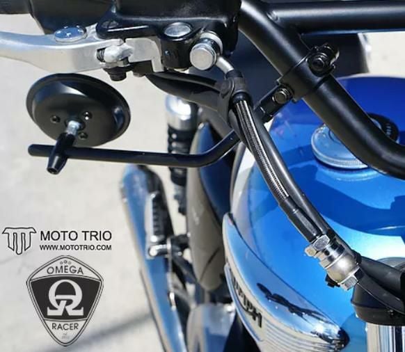 MotoTrio ブレーキライン延長ホースTriumph Bonneville T100 ストリートスクランブラー ボバー ブレーキライン延長ホース (6