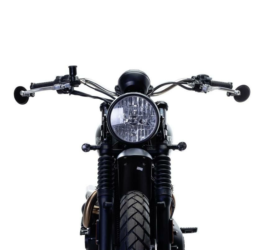 トライアンフ　ボンネビルボバー　純正　バーエンドミラー Amazon | KiWAV バーエンドミラー ボブ 黒 Triumph トライアンフ 水冷
