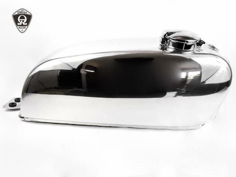 W650 アルミ フューエルタンク ”Brat” オメガレーサー カワサキ